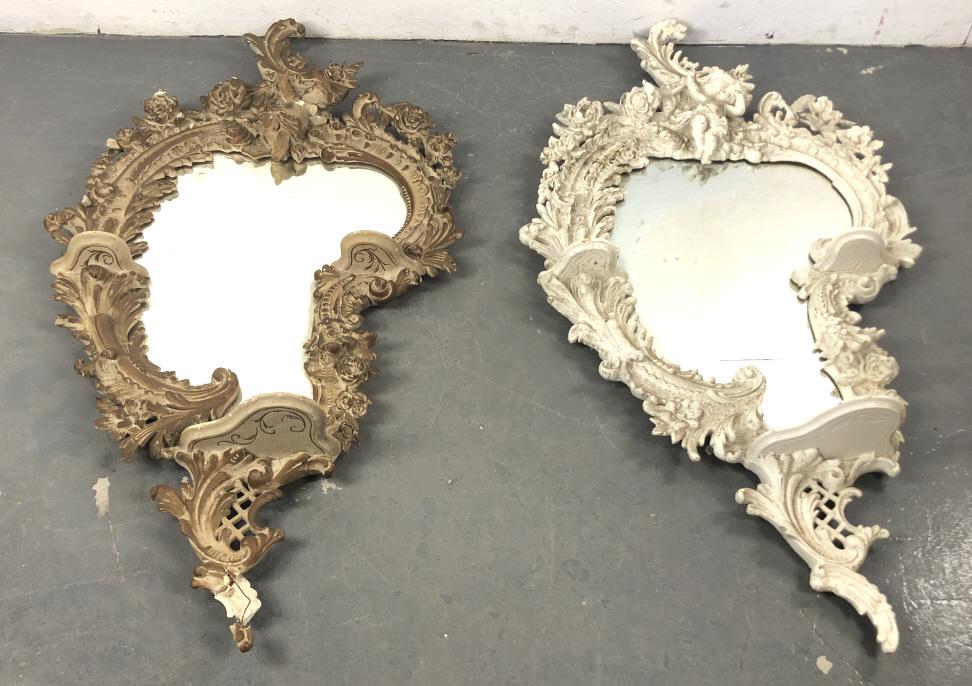 Pair of Rococco Style Plaster Mirrors (1 of 8)