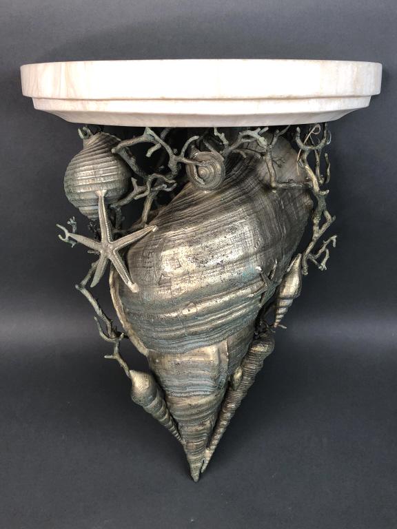 Nickel Over Bronze Shell-form Wall bracket (1 of 5)