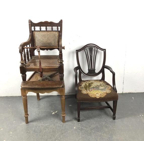 19th C Child's High Chair and Armchair (1 of 6)
