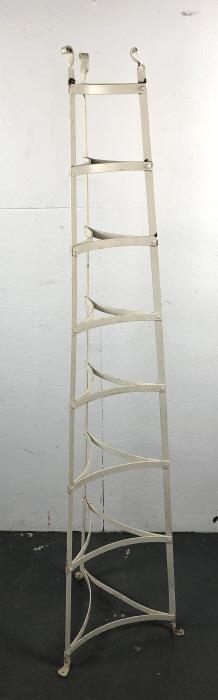 Wrought Iron White Painted Pot Stand (1 of 4)