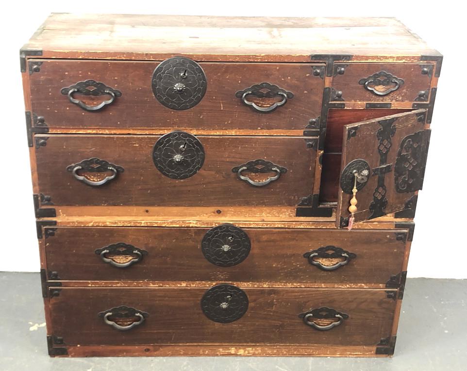 Antique Korean 2 Part Chest (1 of 5)