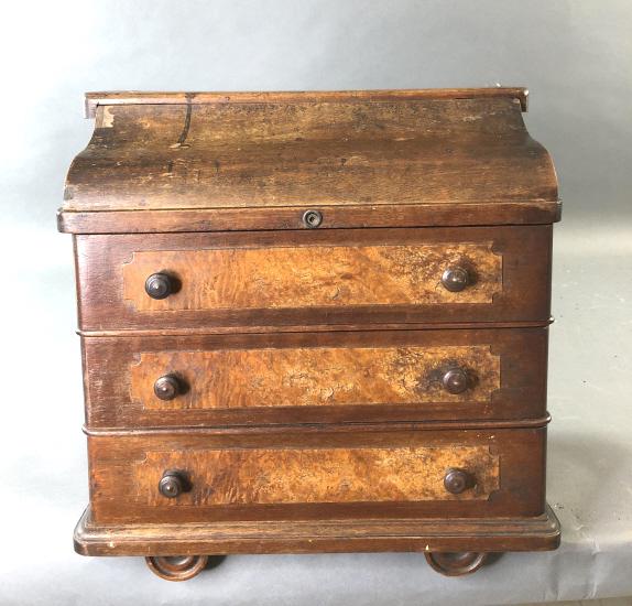 3 Drawer Walnut Diminutive Chest (1 of 11)