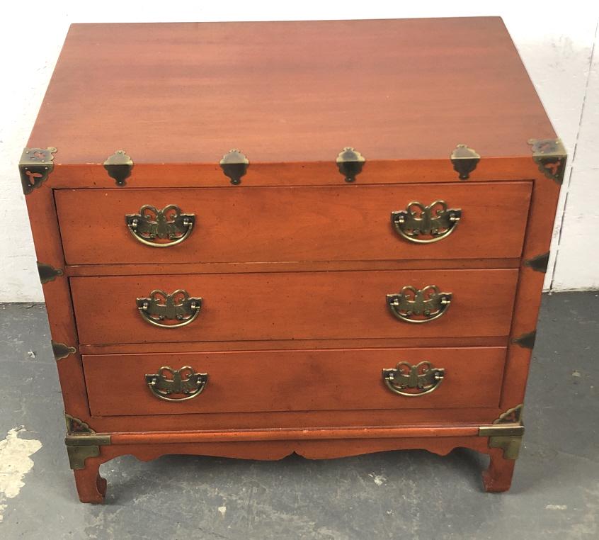 Asian Style 3 Drawer Chest (1 of 4)