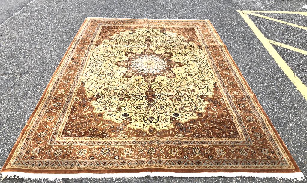 Persian Style Floral Silk Rug (1 of 8)