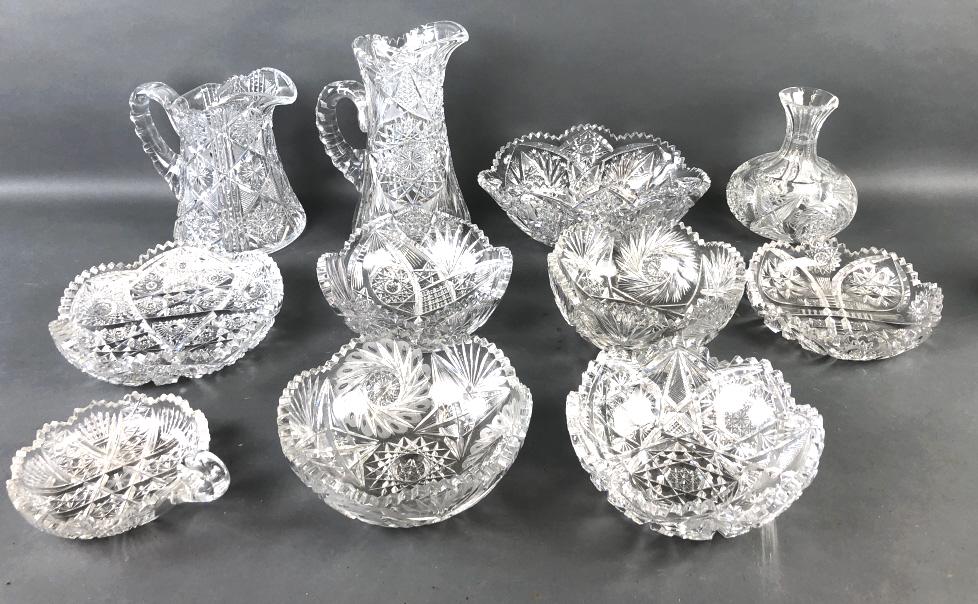 Group of Cut Crystal Table Articles (1 of 8)