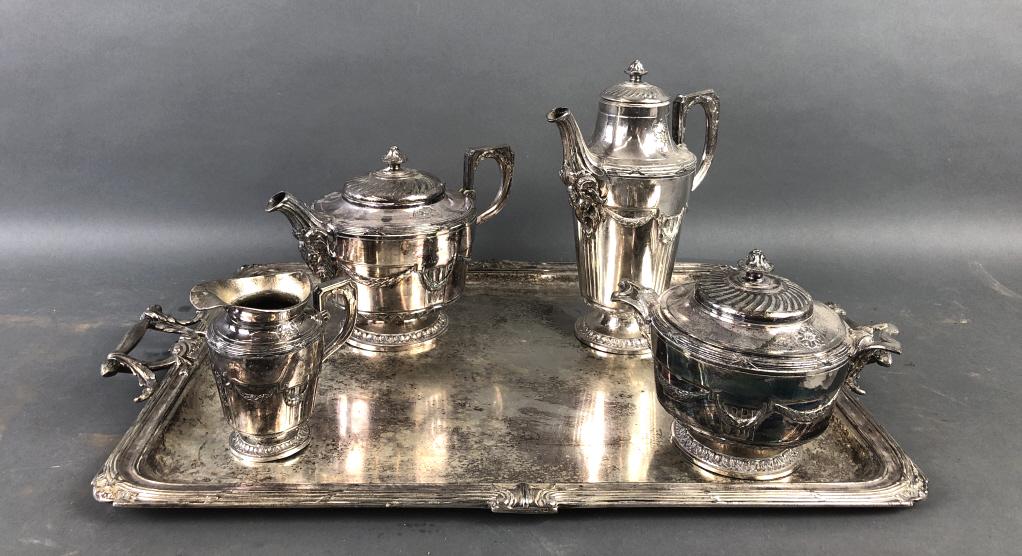 Christofle France "Gallia" Tea and Coffee Service (1 of 10)