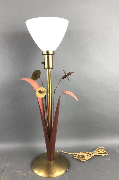 Mid Century Modern Cattail Table Lamp (1 of 4)