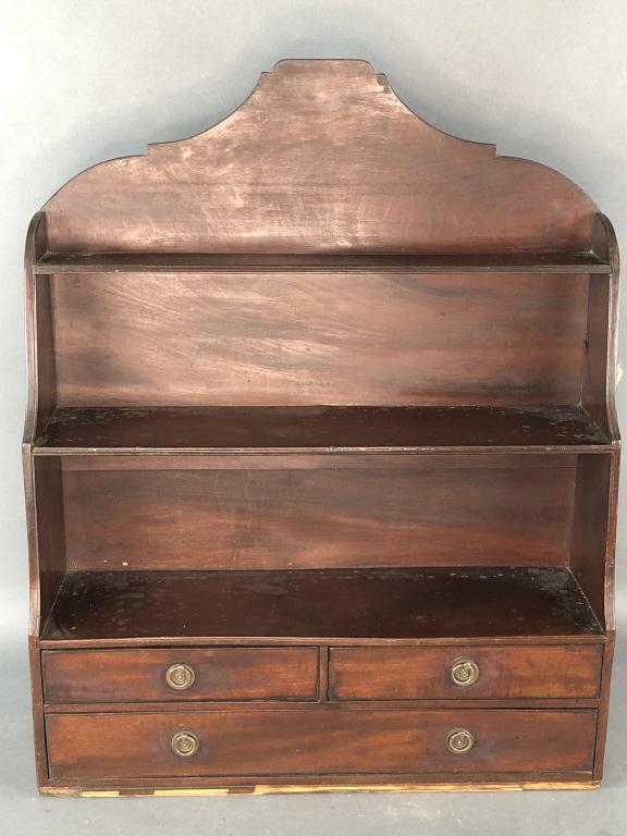 Georgian Mahogany Hanging Shelf (1 of 8)