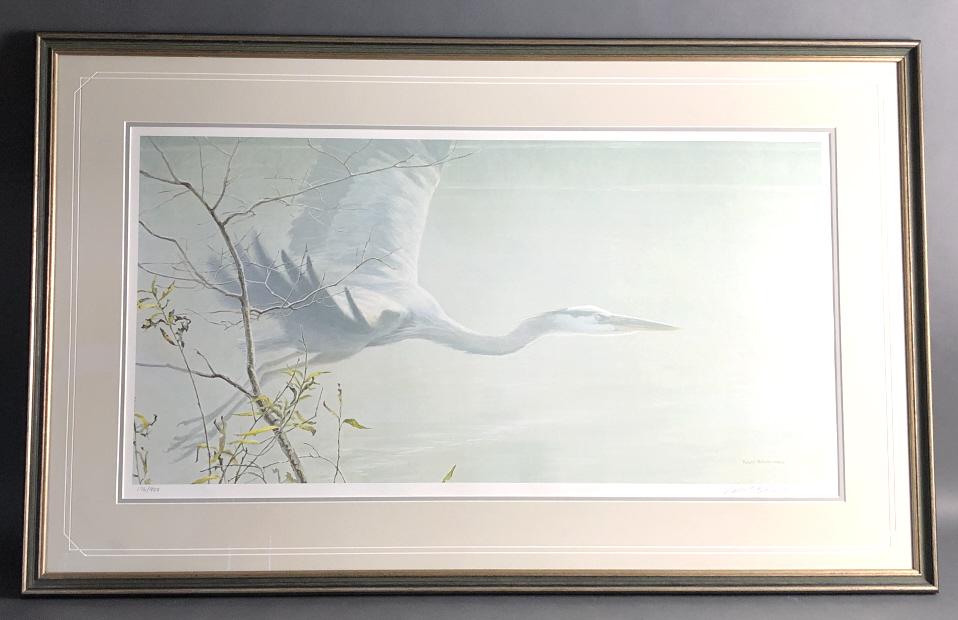 Robert Batemen - Great Blue Heron in Flight (1 of 5)