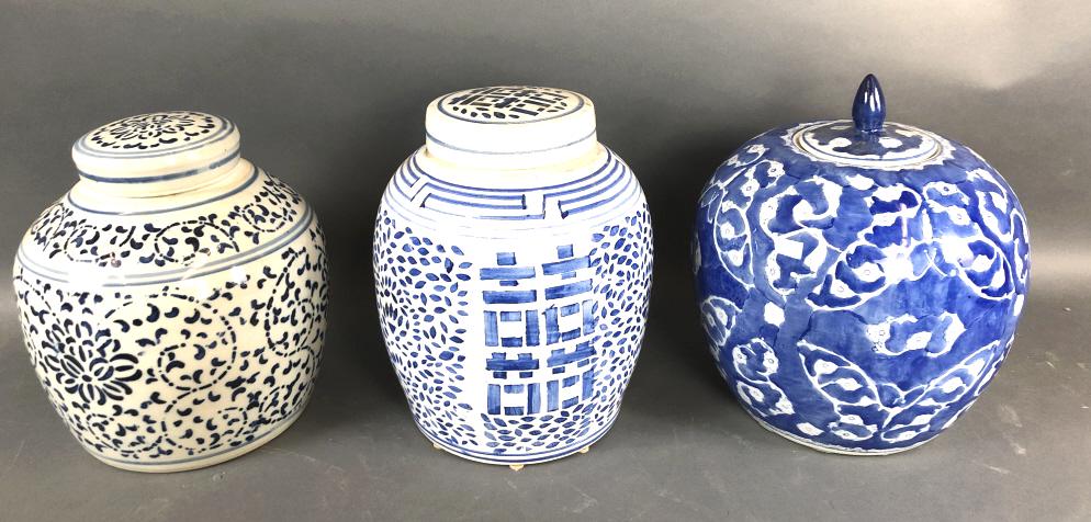 Group of 3 Asian Ginger Jars (1 of 11)