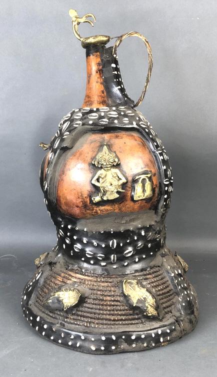 Large African Gourd Vessel (1 of 12)