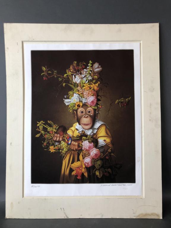 Donald Roller Wilson - Monkey with Flowers (1 of 7)