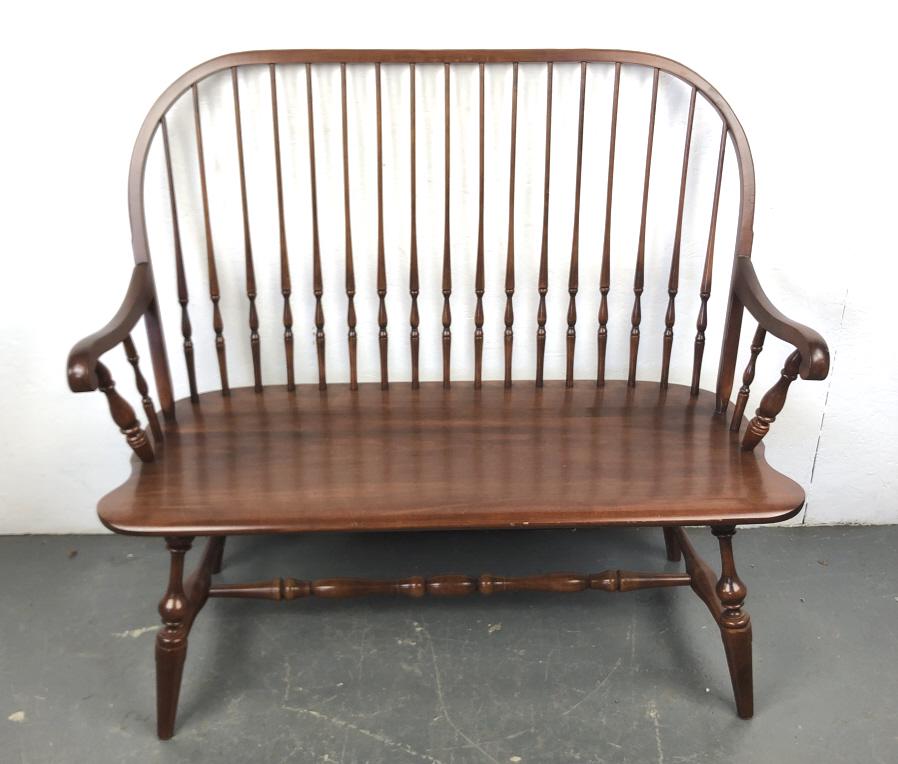 Hitchcock Spindle Back Settee (1 of 4)