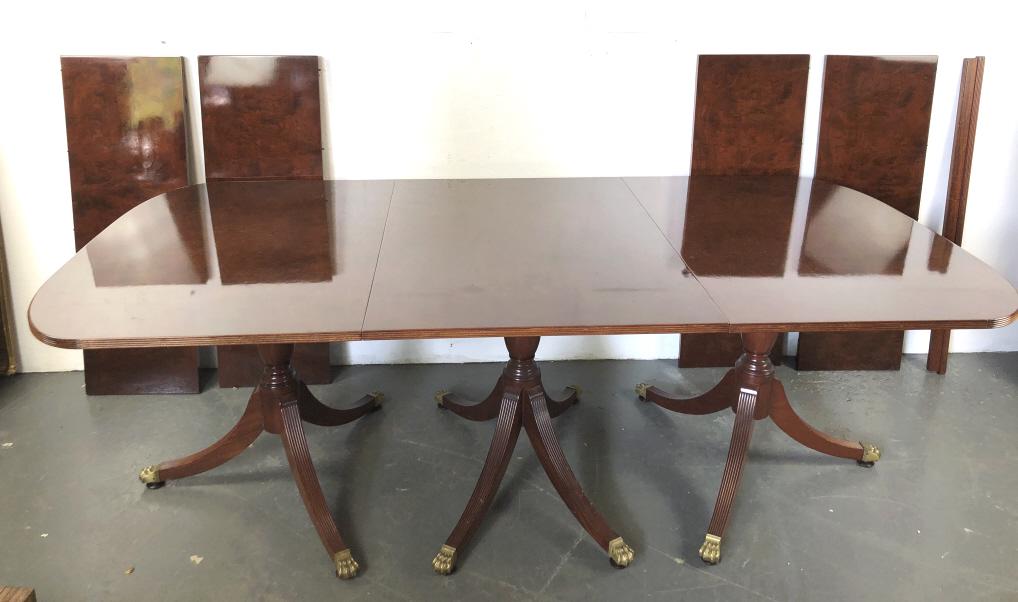 SCHMEIG & KOTZIAN Triple Pedestal Dining Table (1 of 7)