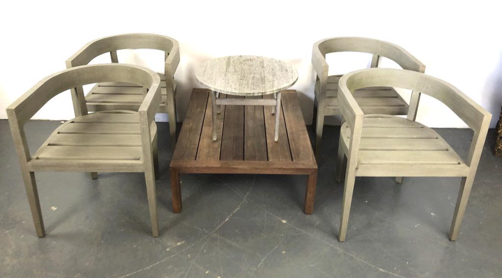 Teak 6 Piece Outdoor Set (1 of 6)