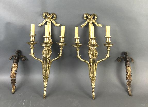 Pair of Brass Sconces (1 of 6)