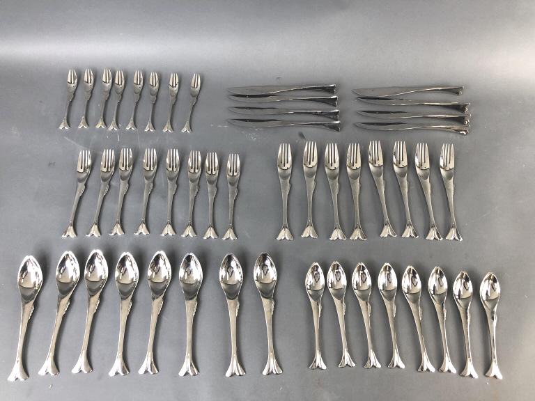 Group Of Yamazaki Fish Flatware. Auction