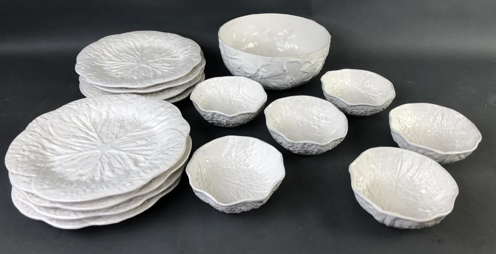 White Cabbage Wear Design Plates and Bowls (1 of 4)