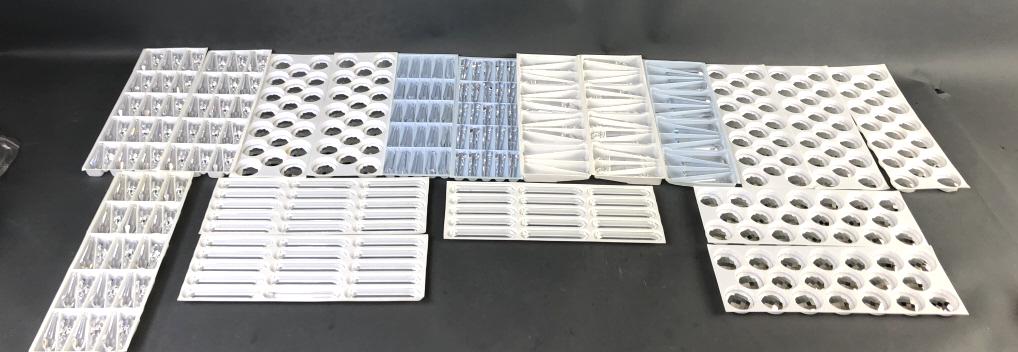 Strass Swarovski Crystals: Strass Swarovski Crystals. For lighting and architectural use. Over 360 pieces. See picture of list for exact sizes and amounts. Condition, like new