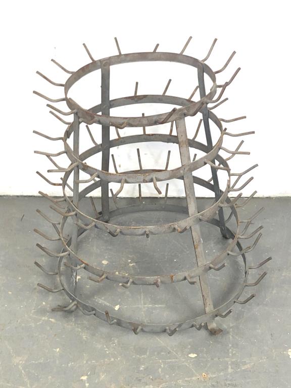 Galvanized Metal Bottle Stand Dryer (1 of 2)