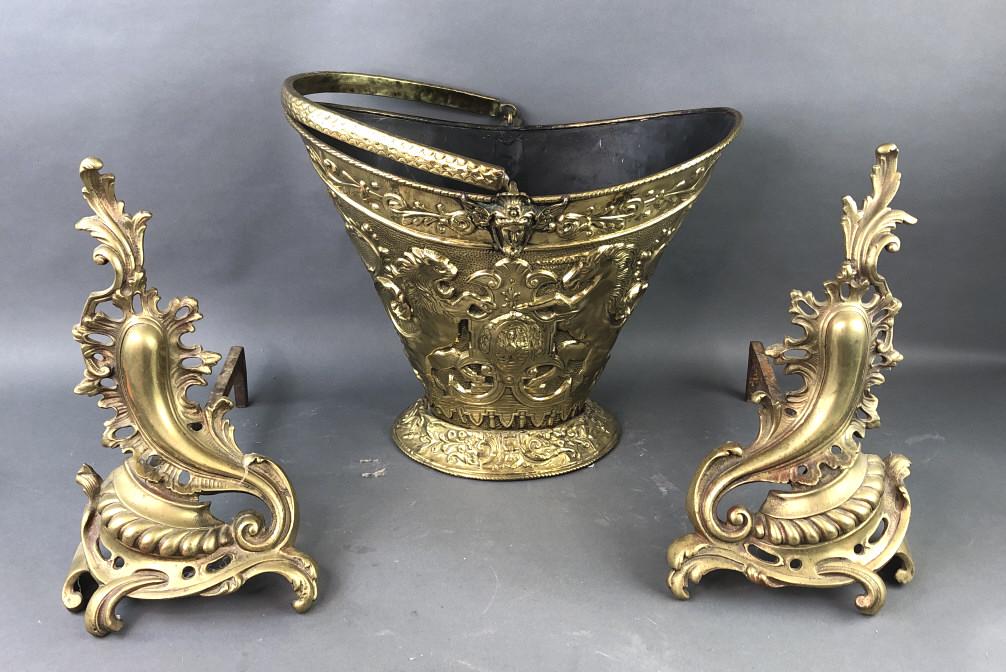 Pair of Bronze Chenets (1 of 6)
