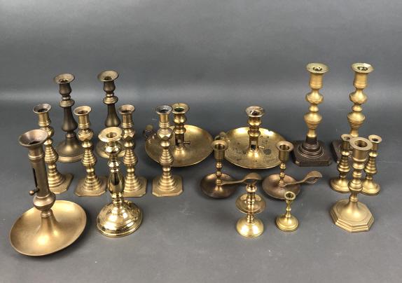 Group of  Brass Candlesticks (1 of 6)