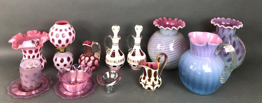 Group of Glass Table Articles. (1 of 6)