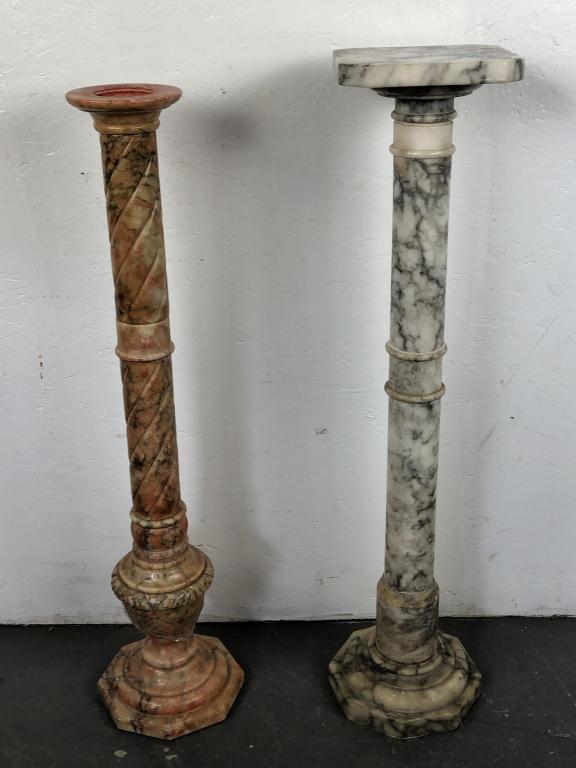 2 Marble Pedestals (1 of 9)