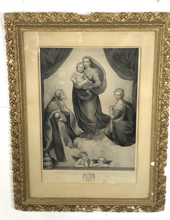 La Madonna Di S. Sisto Di Rafaello Etching (1 of 7)