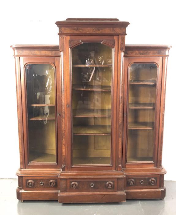 Victorian Walnut Side by Side Bookcase (1 of 6)