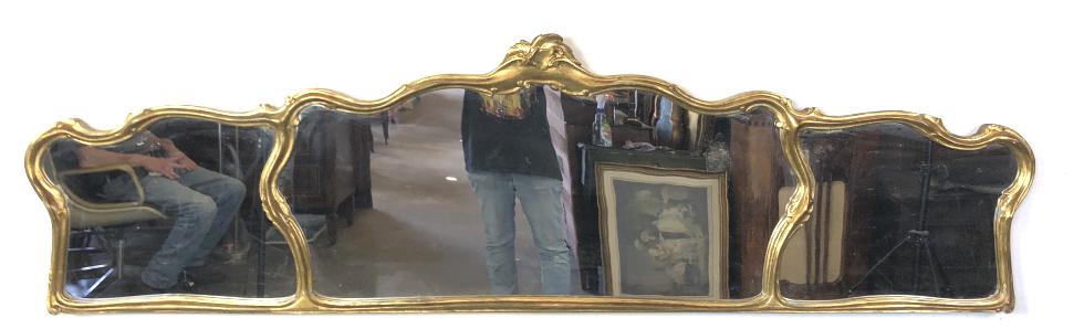 Gilt Wood Triptych Mirror (1 of 8)
