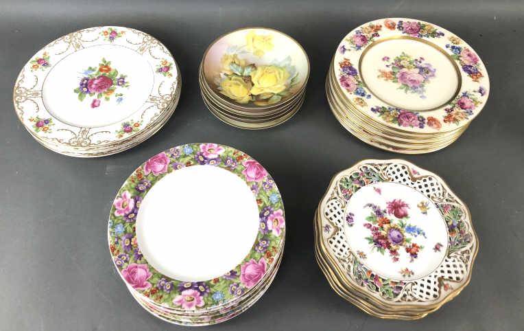 Group of Floral Plates (1 of 7)