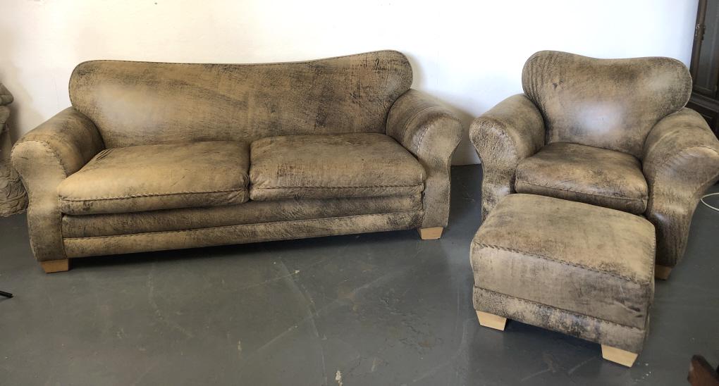 Maurice Villency Classic Leather Sofa (1 of 7)