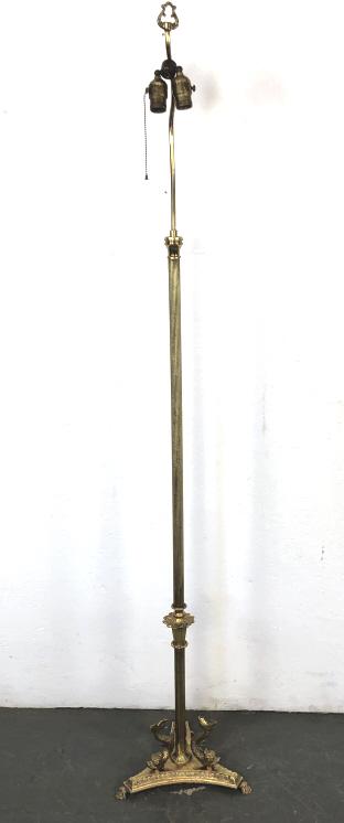 Brass Tone Floor Lamp (1 of 5)