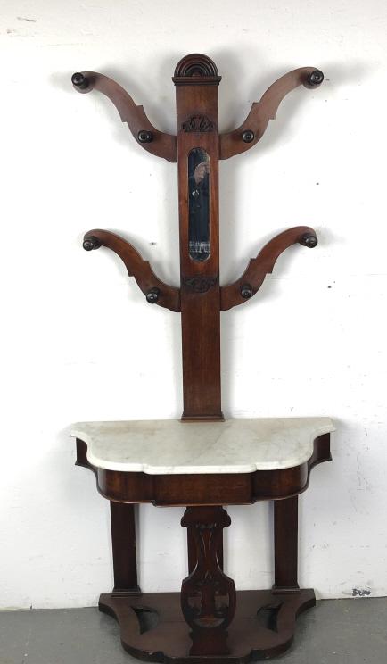 Victorian Mahogany Hall Tree (1 of 5)