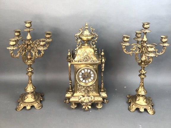 Bronze 3 Piece Garniture (1 of 5)