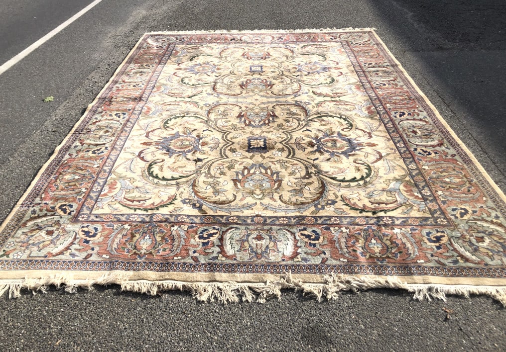 Floral Design Indian Handmade Carpet (1 of 6)