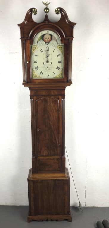 19th Century English Mahogany Tall Case Clock (1 of 11)