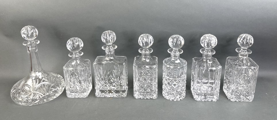 Group of  Crystal Decanters (1 of 6)