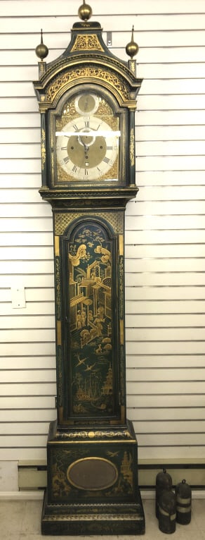 18th Century English Chinoiserie Tall Case Clock (1 of 11)