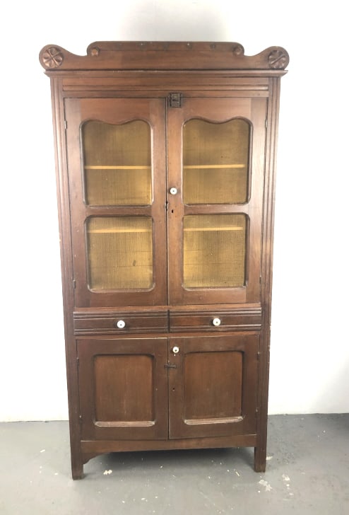 19th C. Country Pie Safe Cabinet (1 of 7)