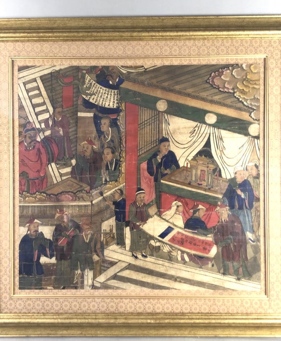 Asian Watercolor Temple Scene (1 of 6)