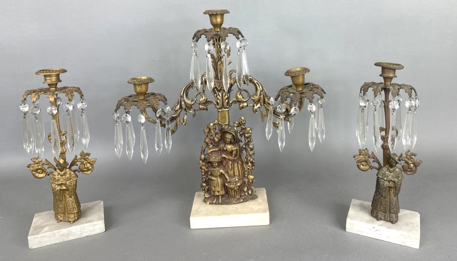 Bronze 3 Piece Garnature Set (1 of 5)