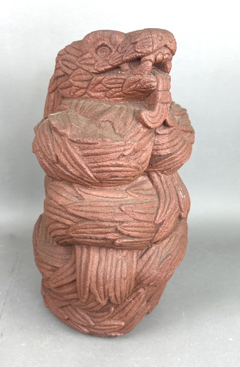 Aztec Feathered Serpent Compositon Statue (1 of 7)