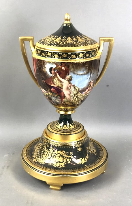 Royal Vienna Porcelain Lidded Urn (1 of 7)