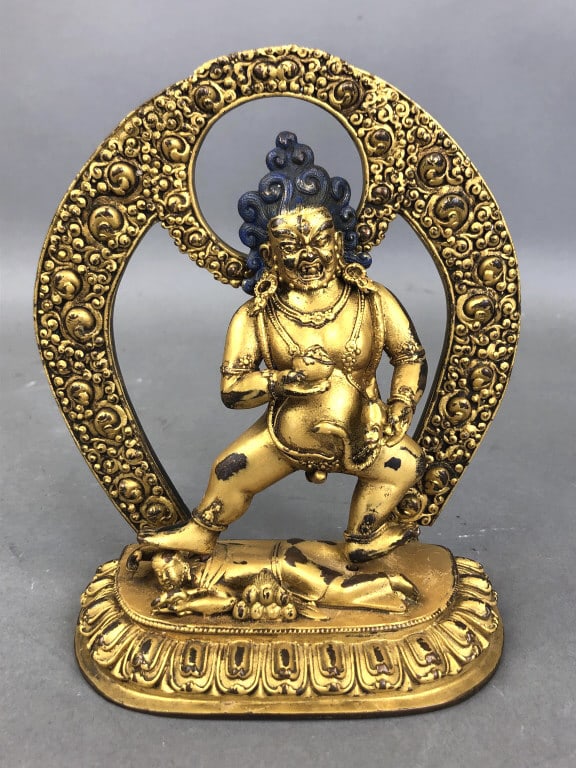 Gilt Bronze Tibetan Diety Statue (1 of 7)