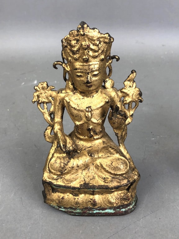 Chinese Gilt Bronze Deity (1 of 7)
