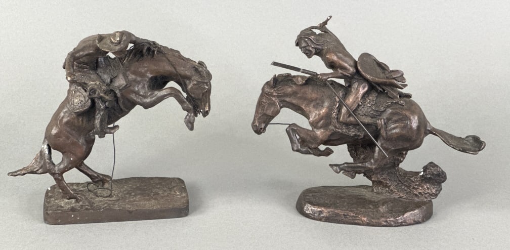 The Bronco Buster & Cheyenne Small Bronzes (1 of 13)