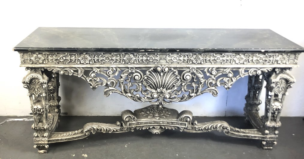 Neoclassical Paint Decorated Console (1 of 6)
