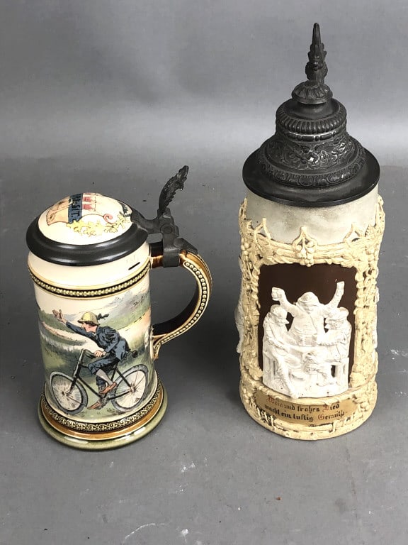 Two Steins. Villerroy & Bach and  Mettlach (1 of 12)
